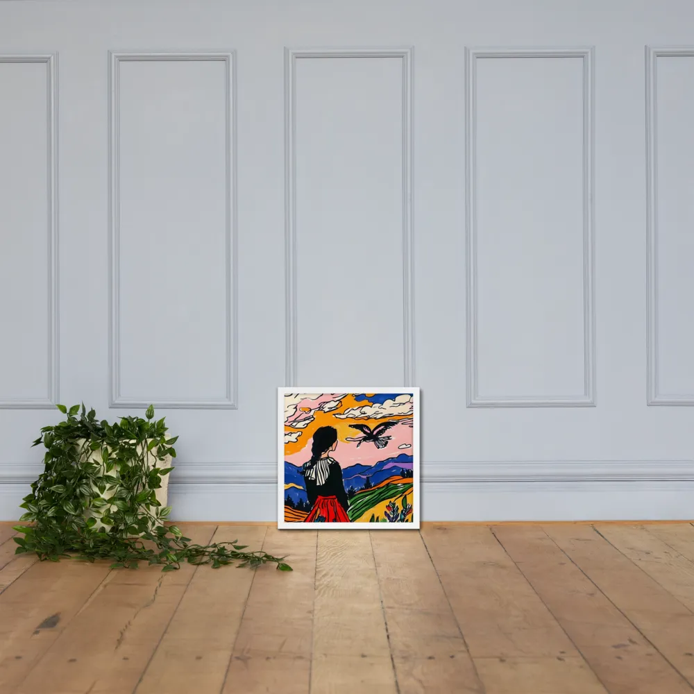 A Journey into Freedom | Poster with White Frame | 16″×16″