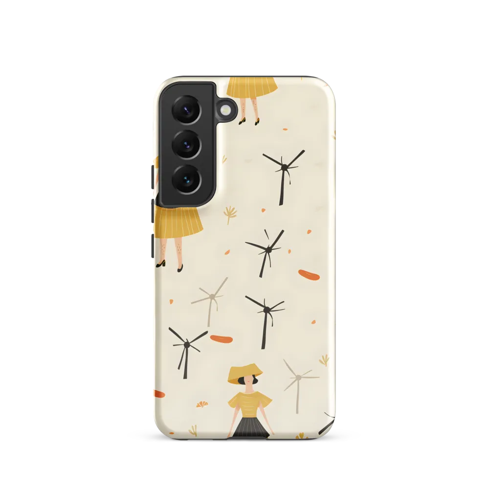 Whimsical Patterns of Nature and Femininity | Phone Case |  S22 | Tough Case | Glossy