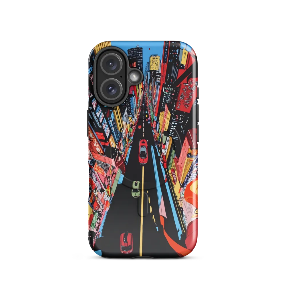 Urban Symphony: A Bird's-Eye View of Life | Phone Case |  16 | MagSafe® Tough Case | Glossy