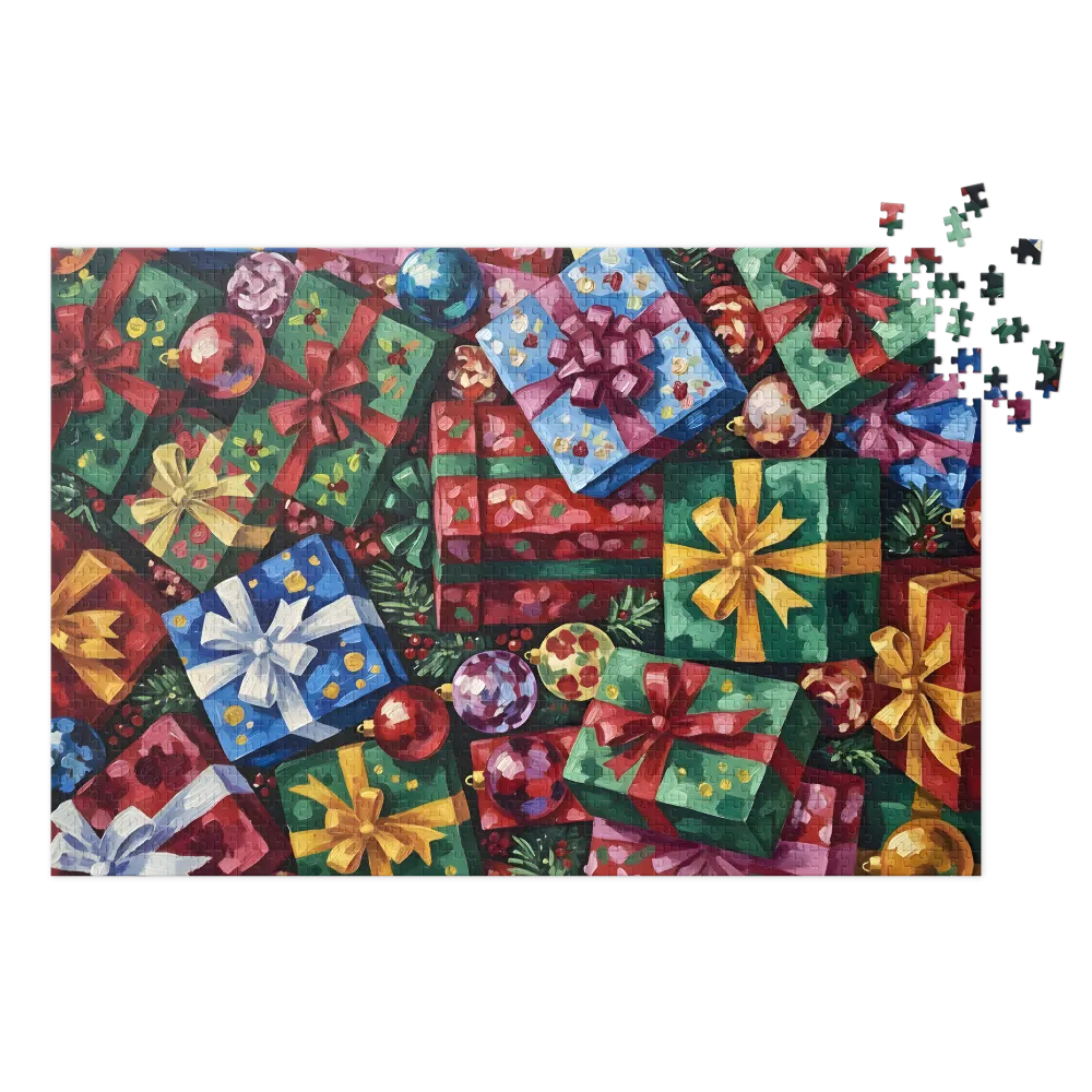 Holiday Gift Abundance 
 Jigsaw Puzzle in Tin Box