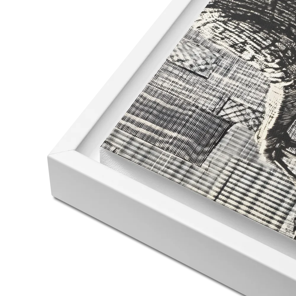 Urban Reflections: A Shopping Narrative | Canvas with White Frame | 16″×16″