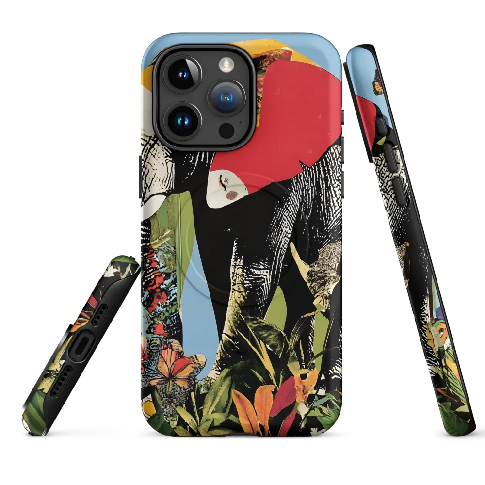 Harmony of Nature: The Elephant's Embrace | Phone Case |  15 Pro Max | MagSafe® Tough Case | Matte
