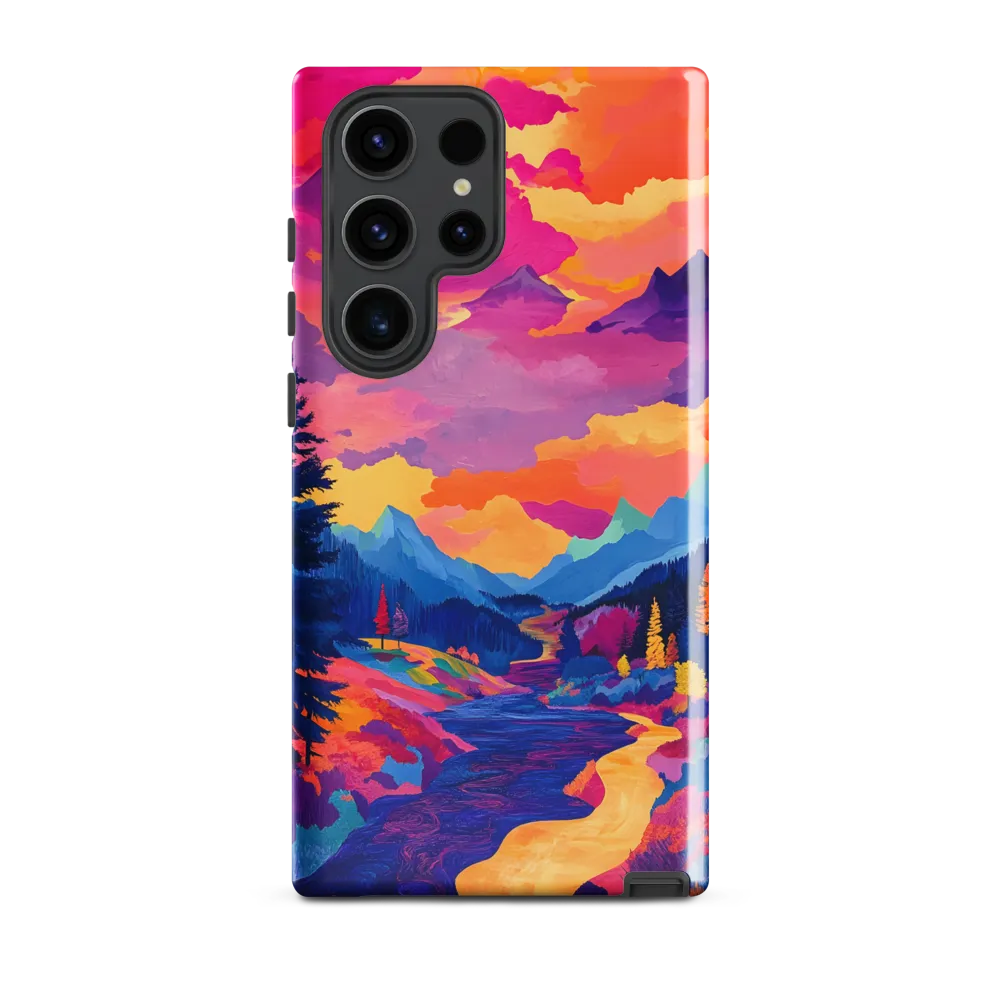 Radiant Serenity: A Surreal Landscape | Phone Case |  S23 Ultra | Tough Case | Glossy