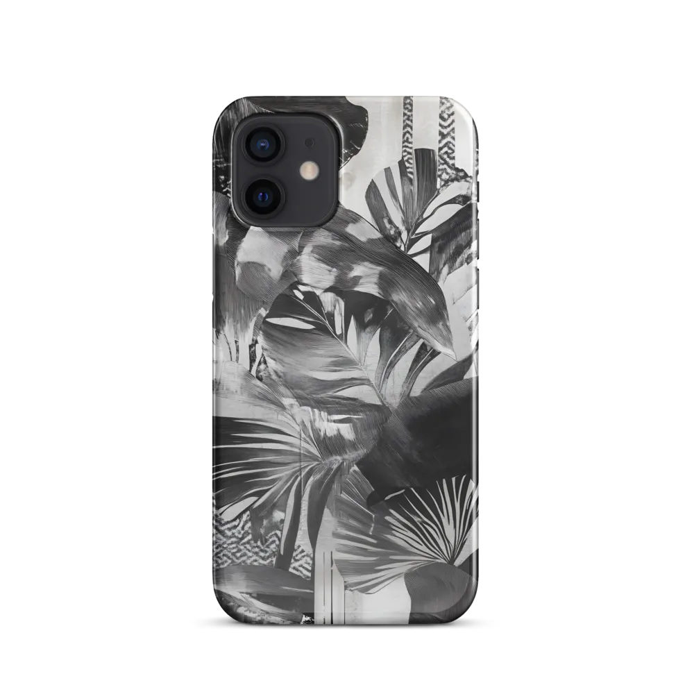 Monochrome Serenity in Tropical Foliage