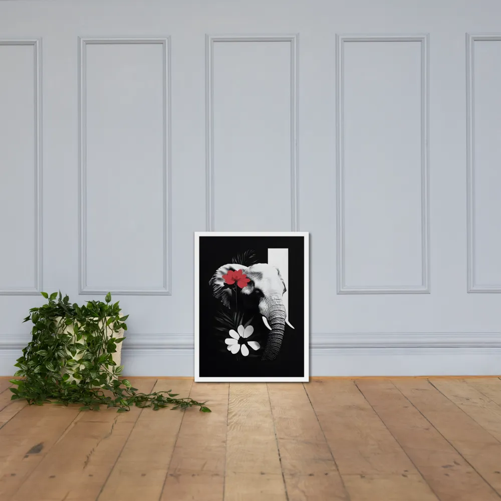 Elephant Harmony | Poster with White Frame | 18″×24″