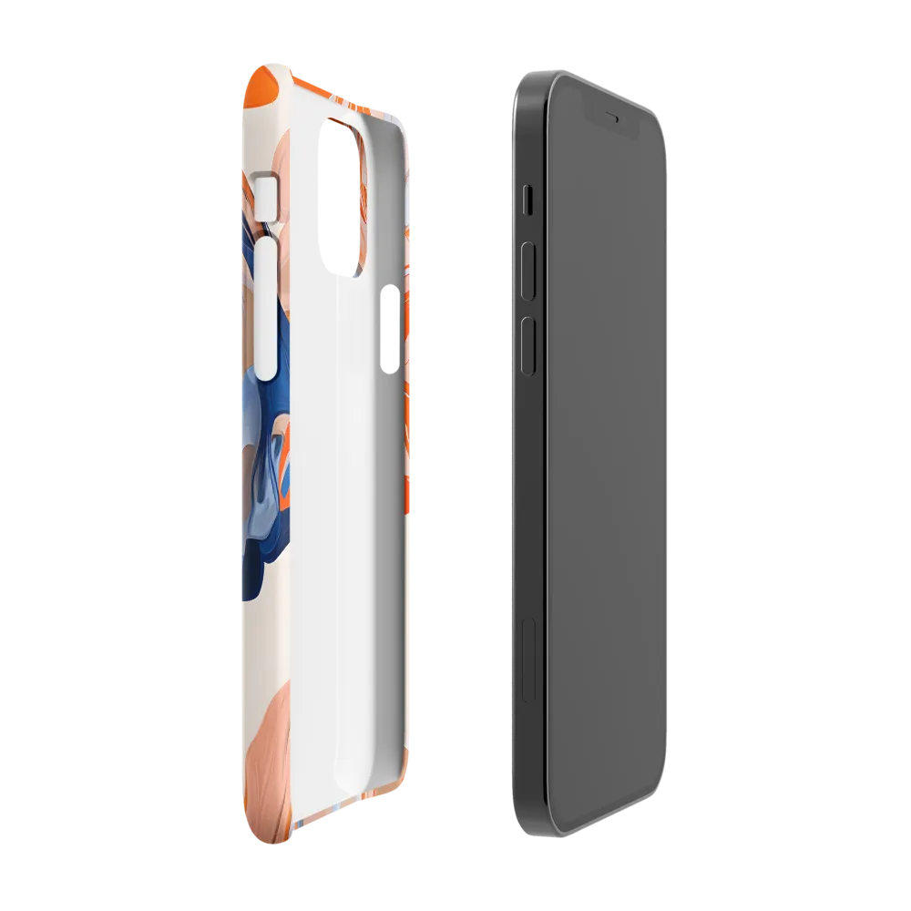Chromatic Veils — Portrait in Orange and Blue