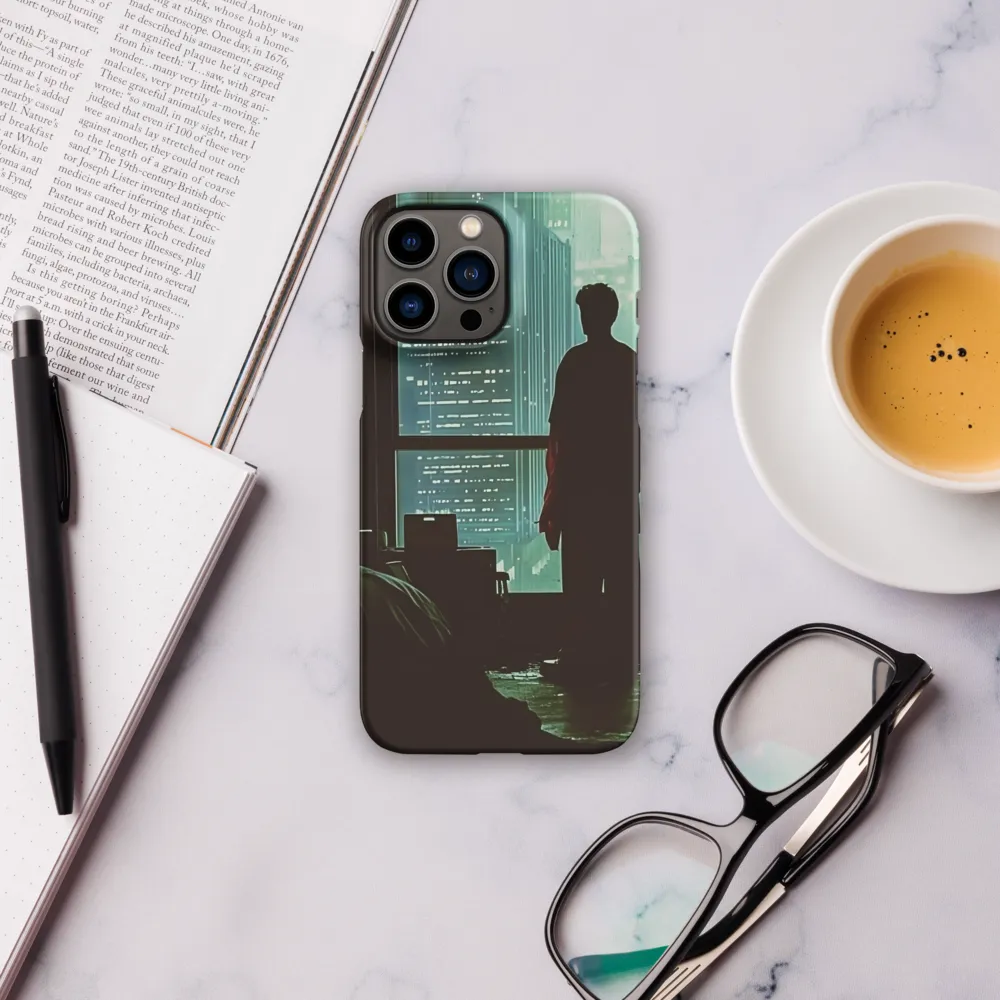 Silent Contemplation in a Futuristic Dystopia | Phone Case |  13 Pro Max | Snap Case | Matte
