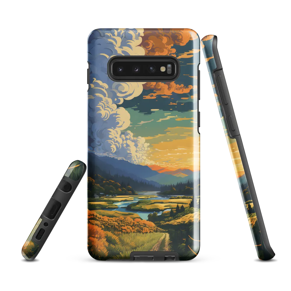 Tranquil Valley at Dusk | Phone Case |  S10 Plus | Tough Case | Glossy