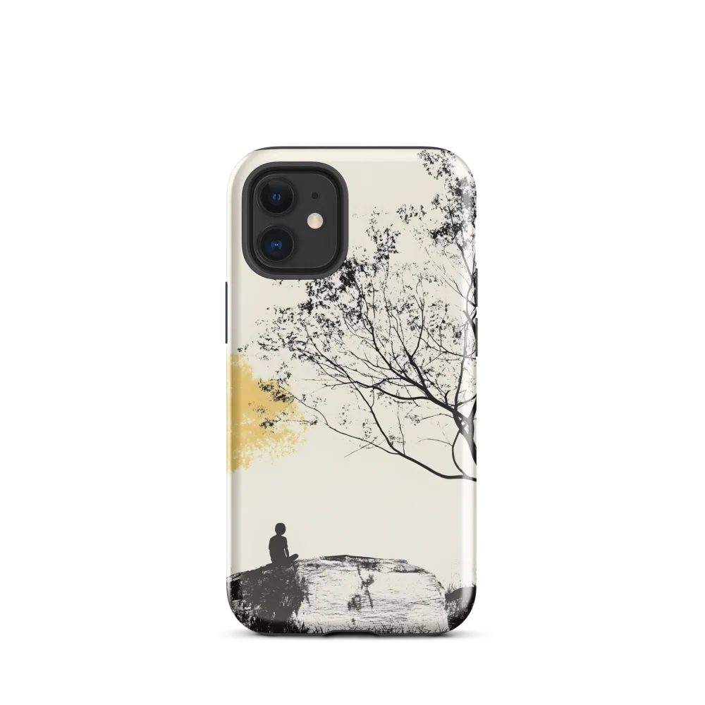 Whispers of Solitude | Phone Case |  12 mini | Tough Case | Glossy