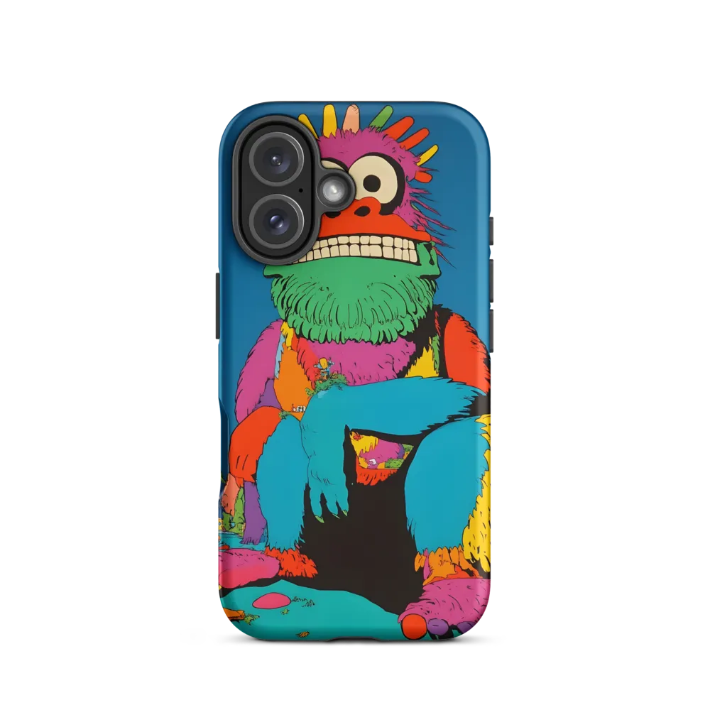 Whimsical Giant: A Playful Monster Encounter | Phone Case