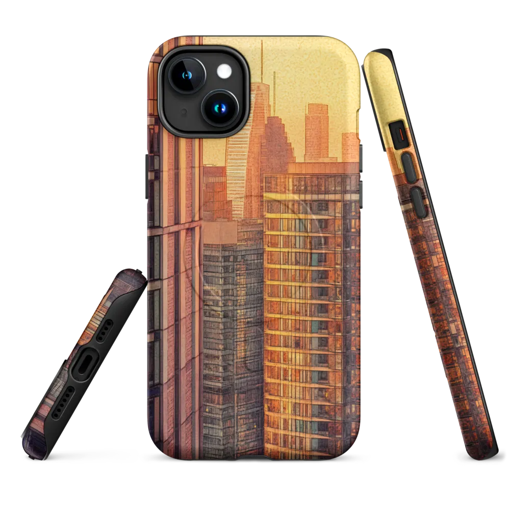 Urban Serenity at Sunset | Phone Case |  15 Plus | MagSafe® Tough Case | Matte