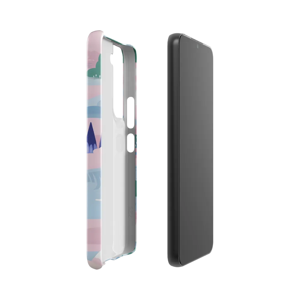 Whimsical Reflections: A Journey Through Landscapes | Phone Case |  S22 | Snap Case | Glossy