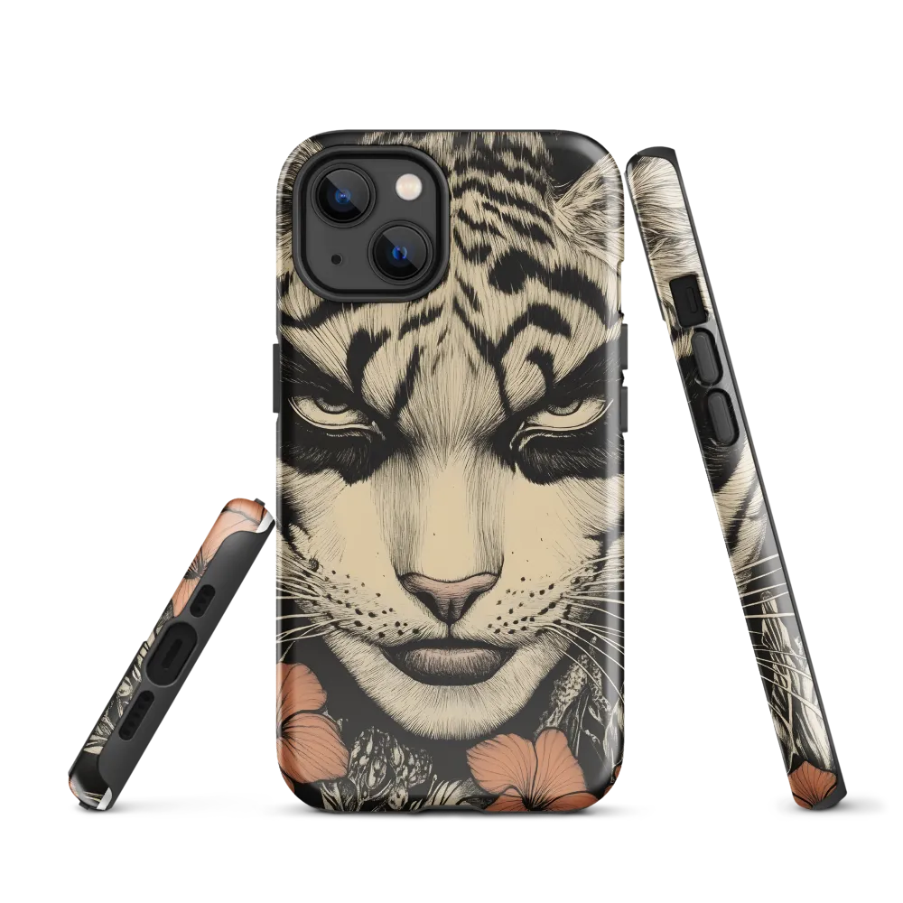 Feline Majesty: The Human-Leopard Connection | Phone Case |  13 | Tough Case | Glossy