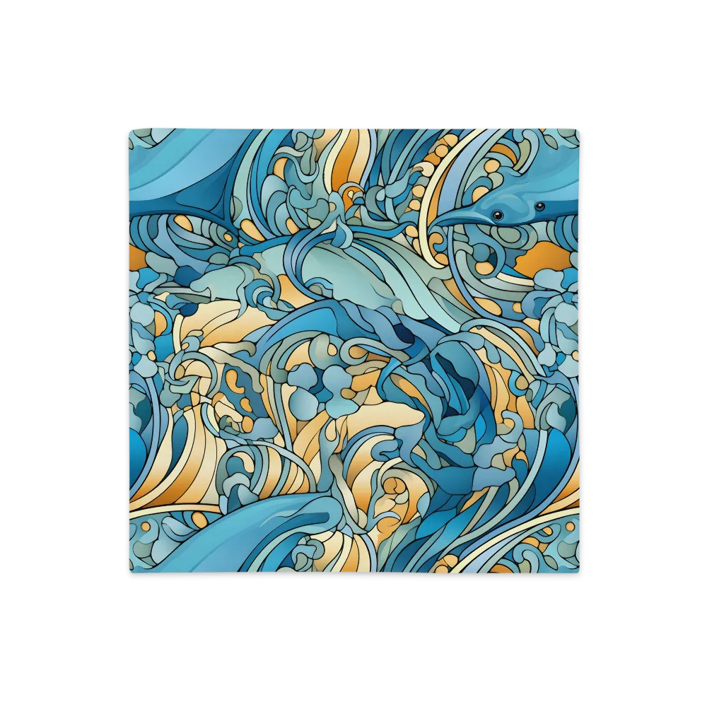 Dancing Waves of the Ocean | Pillow Case | 18″×18″