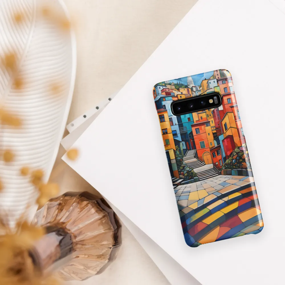 Vibrant Village: A Cubist Journey