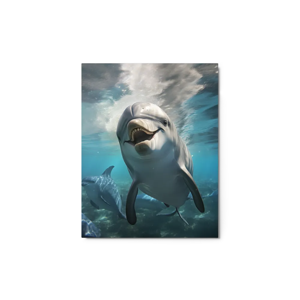Beneath the Waves: A Dolphin's Dance
