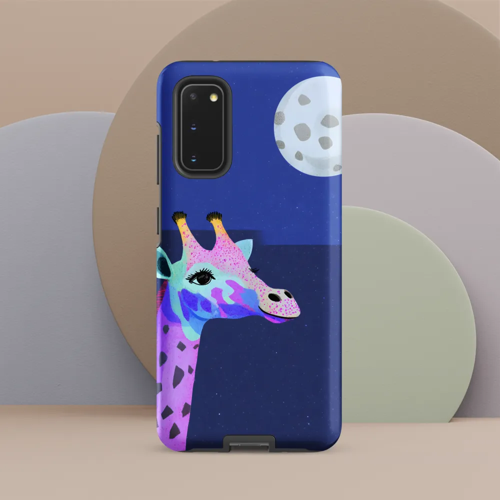Whimsical Giraffe Under the Stars