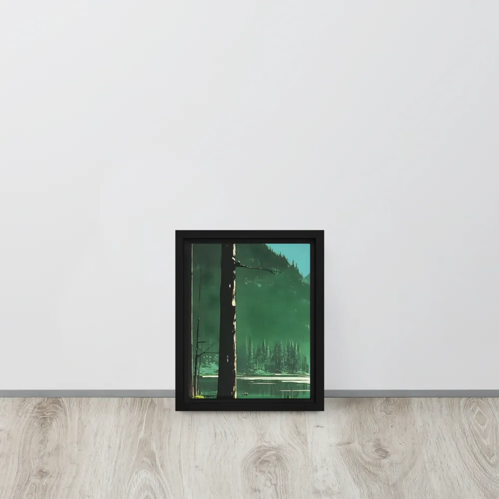 Reflections of Tranquility | Canvas with Black Frame | 8″×10″