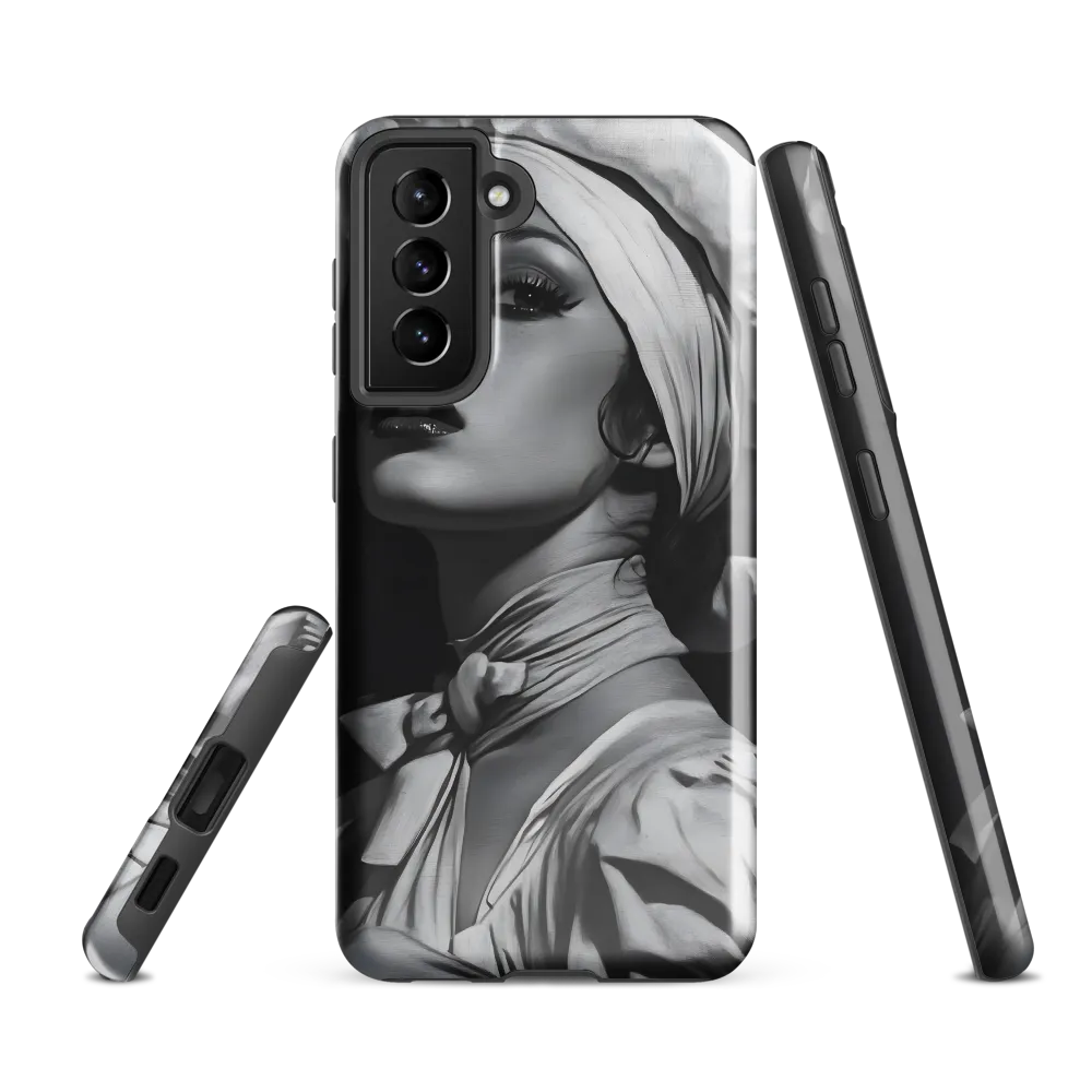 Timeless Elegance: A Charcoal Portrait of Grace