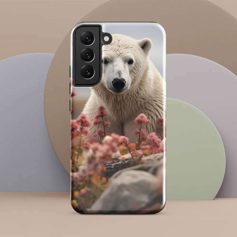 Curiosity Among Blooms: The Polar Bear
