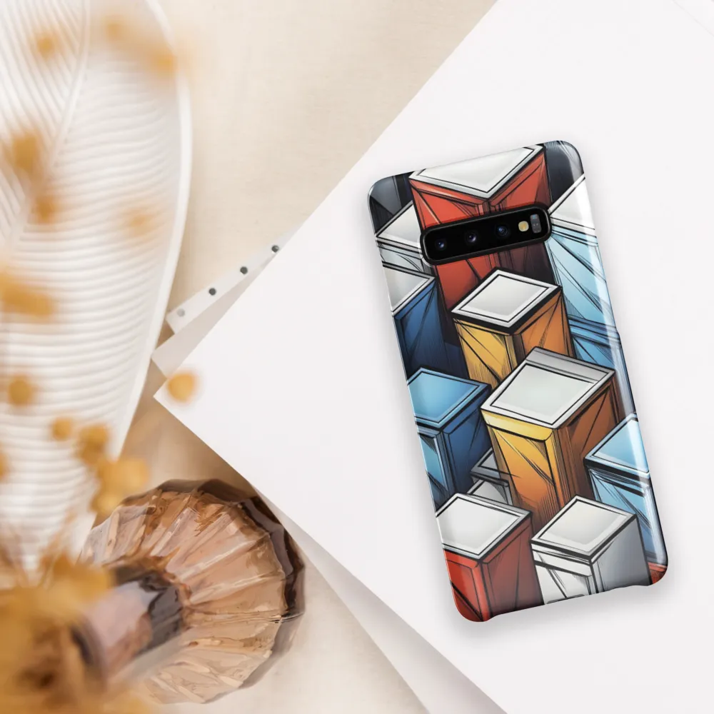 Geometry of Colorful Containers | Phone Case |  S10 Plus | Snap Case | Glossy