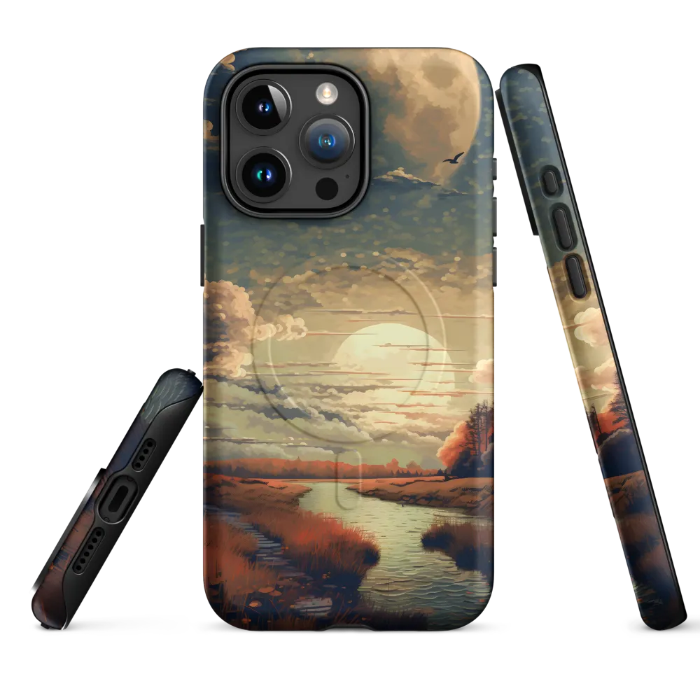 Whispers of Dusk: A Tranquil River Landscape