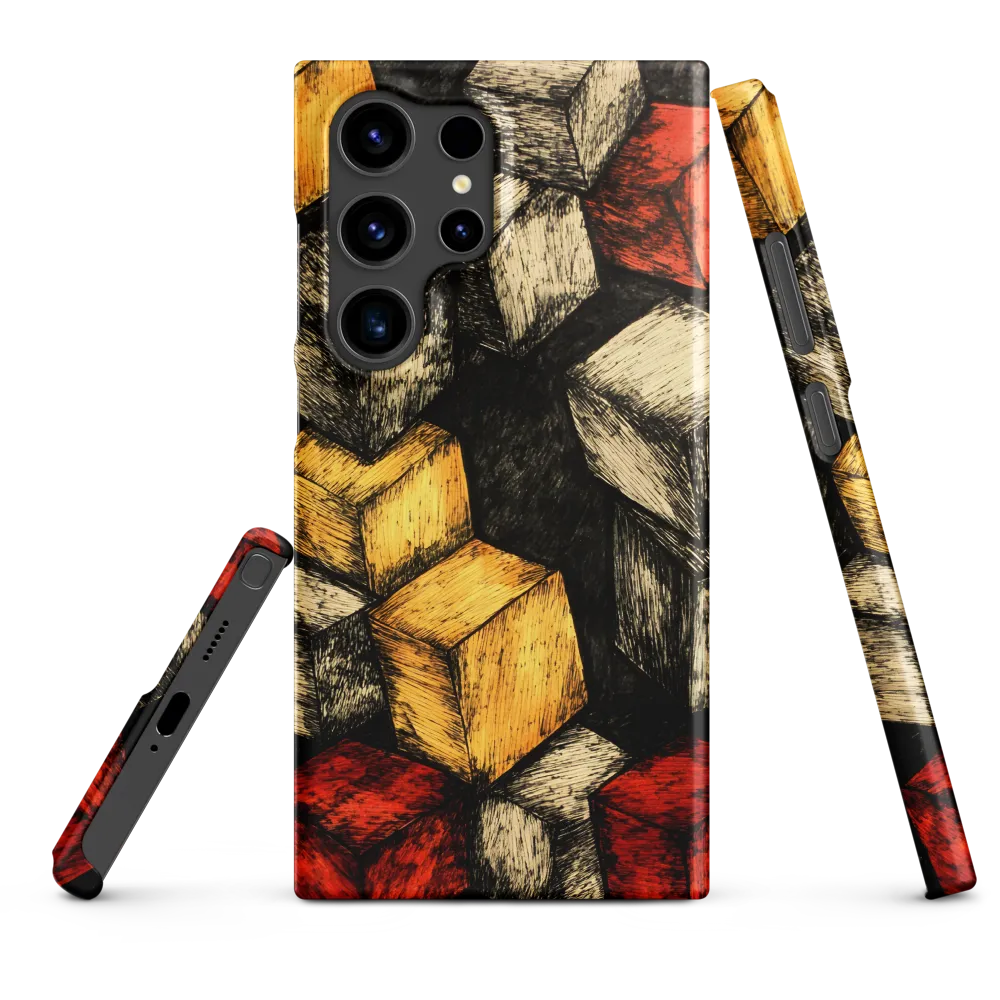 Dynamic Cubes: An Exploration in Color and Form | Phone Case |  S24 Ultra | Snap Case | Matte
