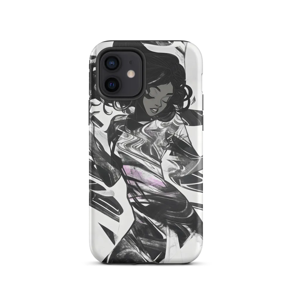 Fluid Grace: The Dance of Shadows | Phone Case |  12 | Tough Case | Matte