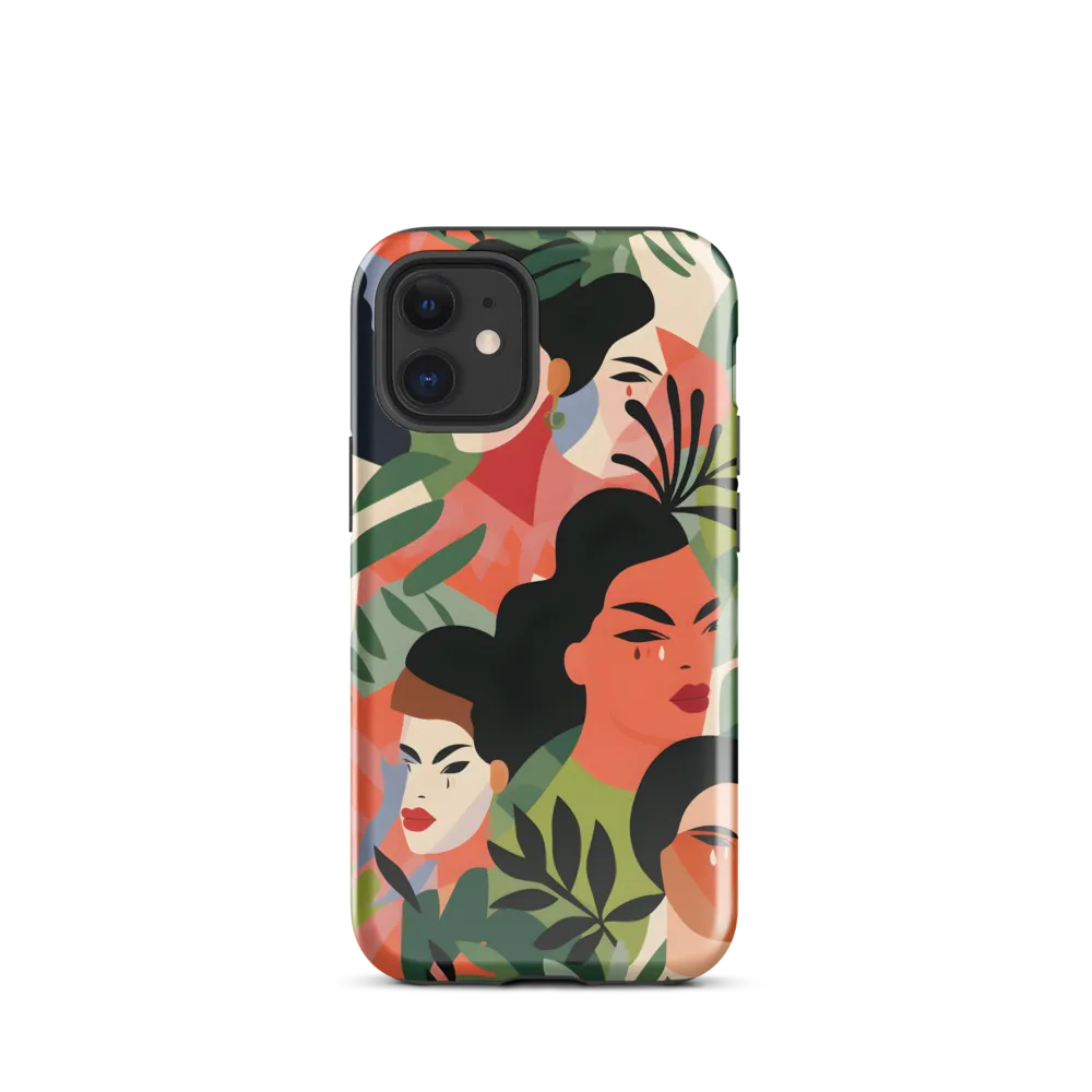 Harmony of Nature and Femininity | Phone Case |  12 mini | Tough Case | Glossy