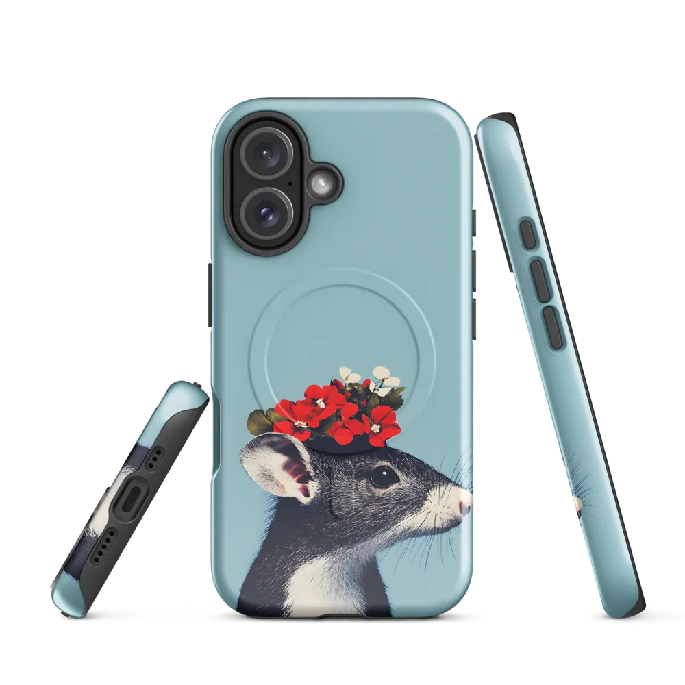 Whimsical Flora: A Mouse's Floral Crown