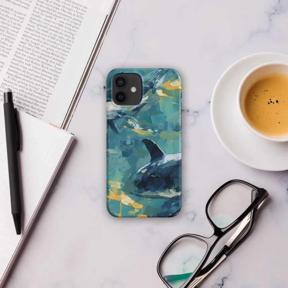Harmony of the Ocean: Whales in Motion | Phone Case |  12 | Snap Case | Matte
