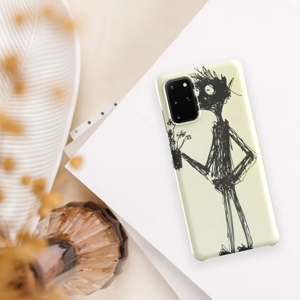 Whimsical Figure with Flowers