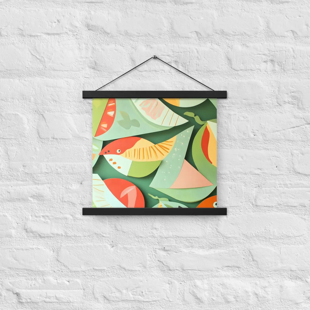 Nature's Palette | Poster With Black Wood Hanger | 14″×14″
