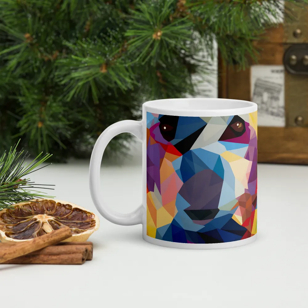 Playful Geometry: The Bear's Face | Mugs | Multiple Sizes & Colors