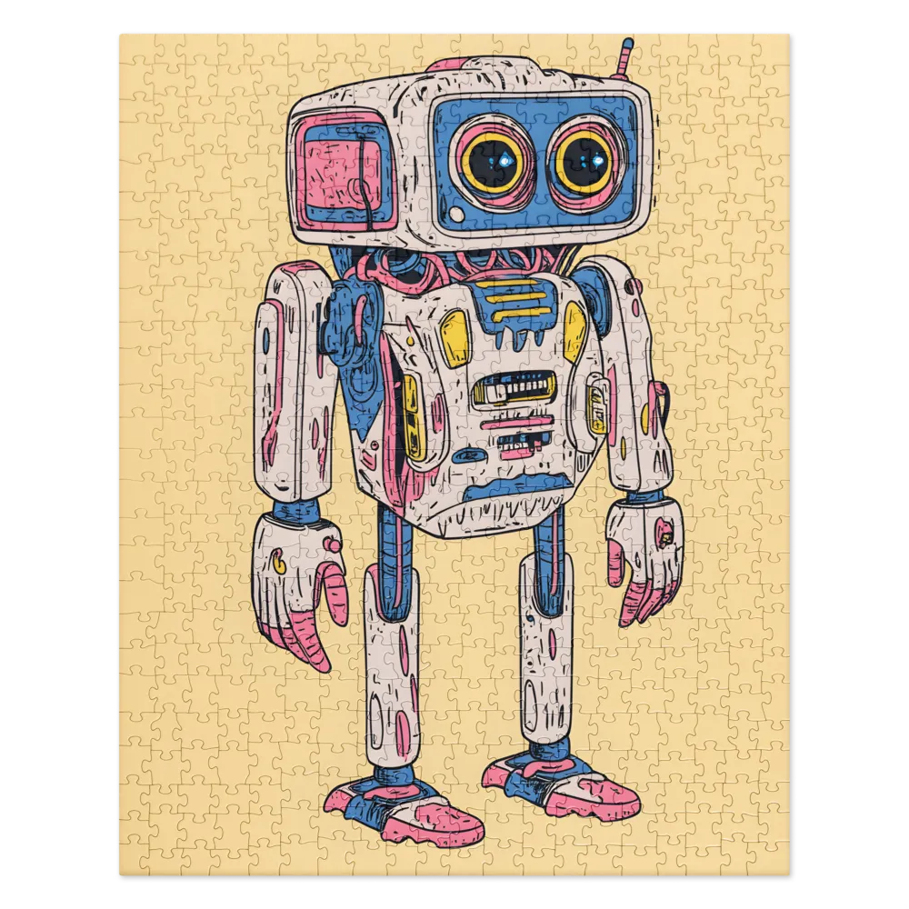 Whimsical Robot Delight | Jigsaw Puzzle | 520 pieces