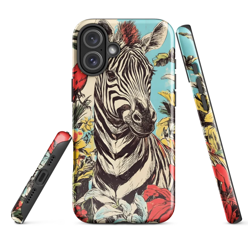 Zebra in Tropical Reverie