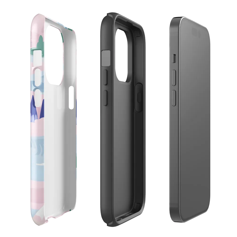 Whimsical Reflections: A Journey Through Landscapes | Phone Case |  14 Pro | Tough Case | Glossy