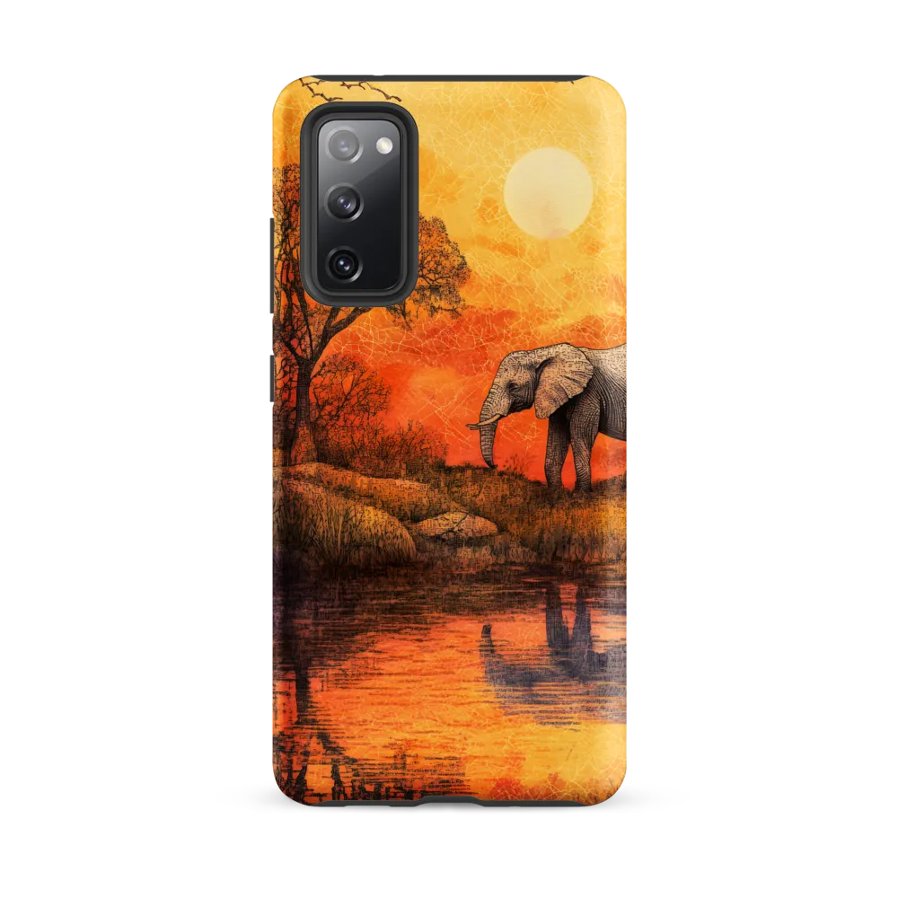 Elephant's Serenity at Dusk