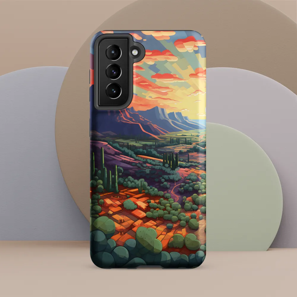 Desert Serenity at Dusk | Phone Case |  S21 FE | Tough Case | Matte