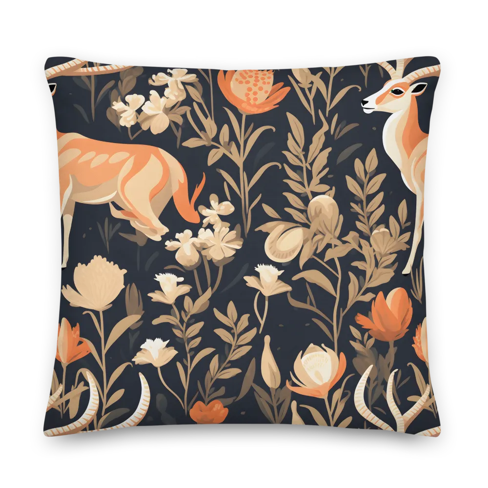 Floral Harmony: A Dance in the Dark | Pillow & Pillow Case | Multiple Sizes