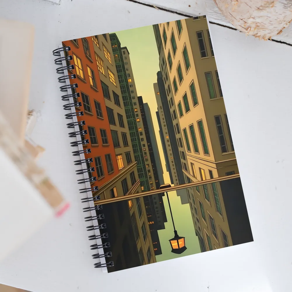 Reflections of Urban Serenity | Spiral Notebook