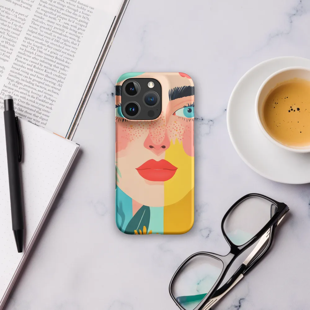 Floral Serenity: A Modern Portrait