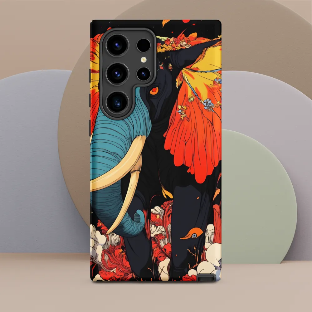 Majesty of the Floral Elephant | Phone Case |  S24 Ultra | Tough Case | Matte