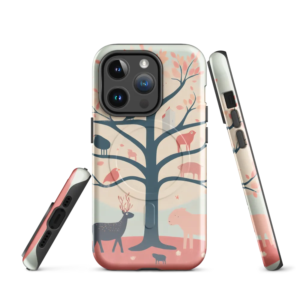 Whimsical Tree with Playful Creatures