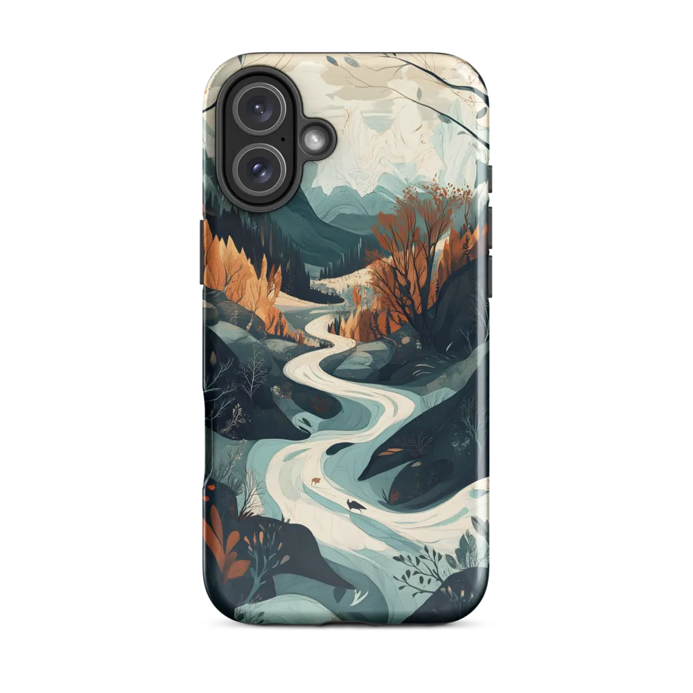 Winding Serenity: A Digital Landscape