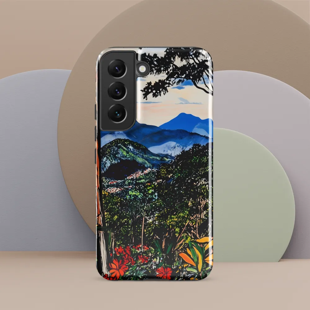 Nature's Vibrant Embrace | Phone Case |  S22 | Tough Case | Glossy