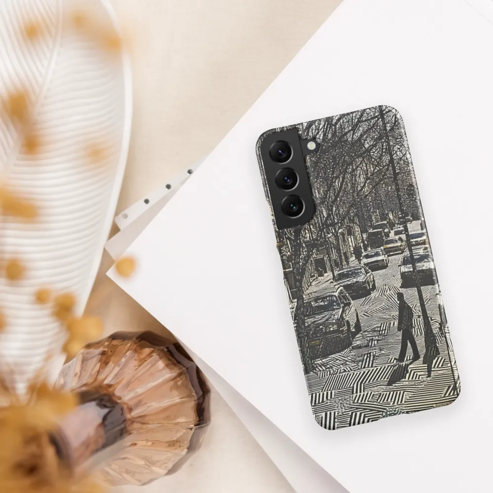 Urban Solitude: A Geometric Journey | Phone Case |  S22 Plus | Snap Case | Matte