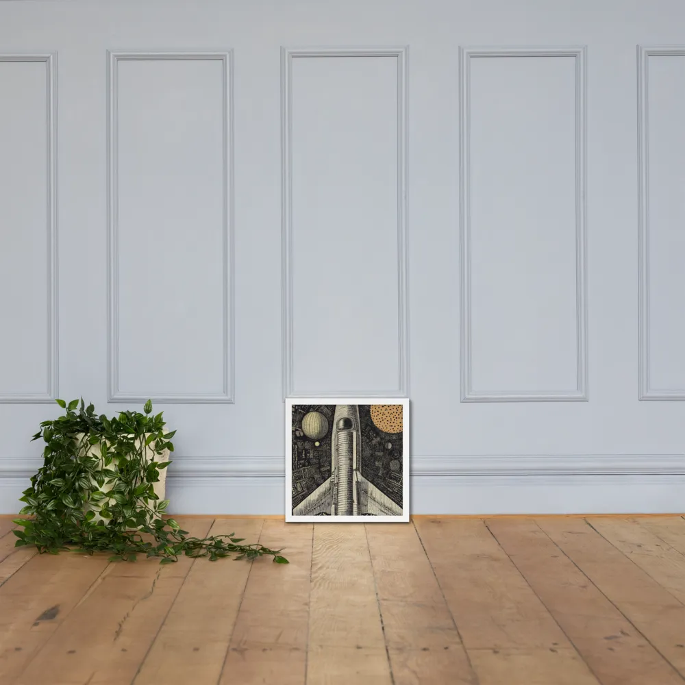 Voyage to the Unknown | Poster with White Frame | 14″×14″