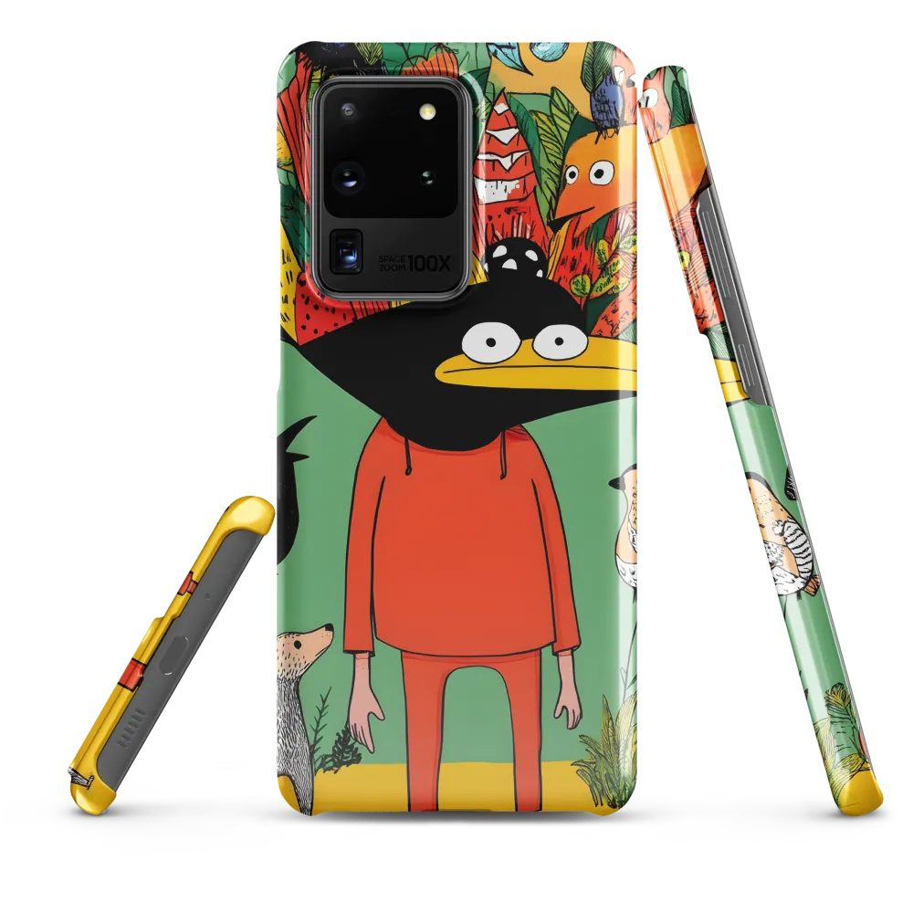 Whimsical Encounter in a Colorful Jungle