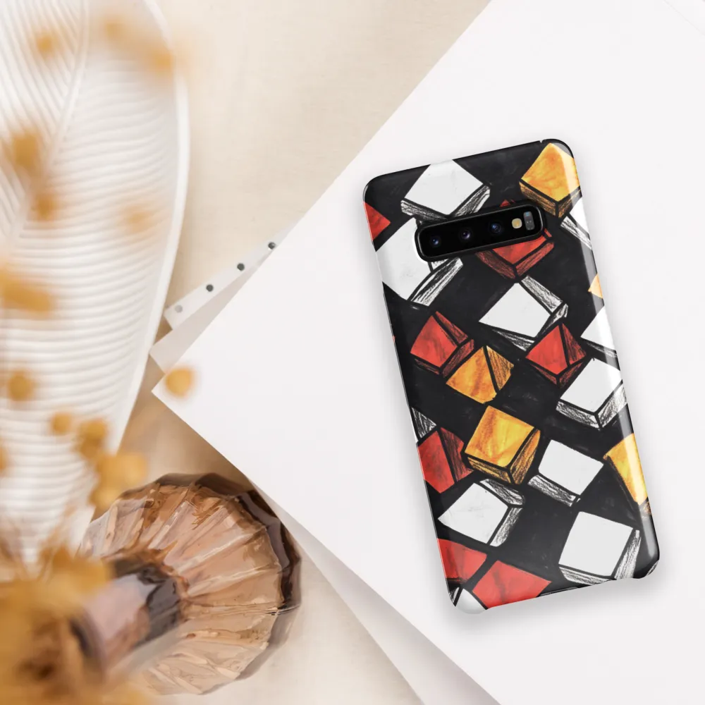 Dynamic Blocks | Phone Case |  S10 Plus | Snap Case | Glossy